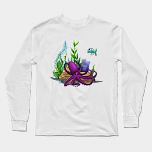 Octopus Hunt Long Sleeve T-Shirt